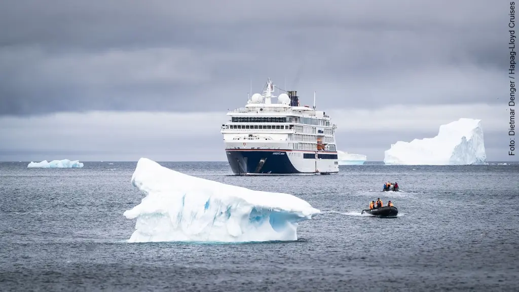 Hapag Lloyd Antarktis: Die MS Hanseatic Nature zwischen Eisbergen